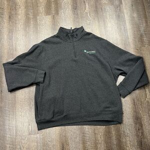 Quarter zip plus size sweatshirt